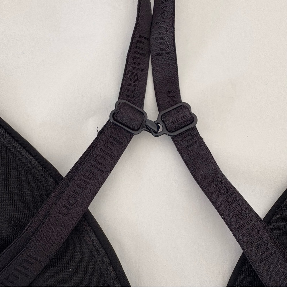Lululemon License to Train Triangle Bra Black Sz 4 A/B - Picture 4 of 8